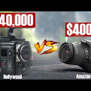 Hollywood Movie Camera vs Amazon Best Selling Camera | $40,000 vs $400 Cinema Test