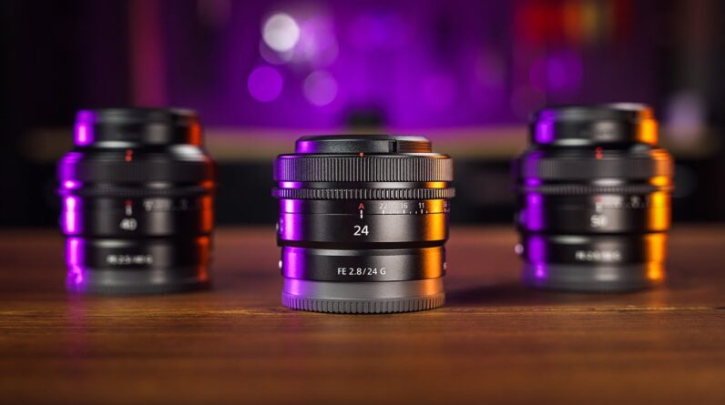 Sony TINY Full-Frame G Lenses - 24mm f2.8, 40mm f2.5, & 50mm f2.5 Review