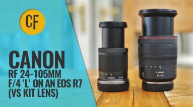 Canon 24-105mm f/4 'L', vs 18-150mm kit lens, on the R7?