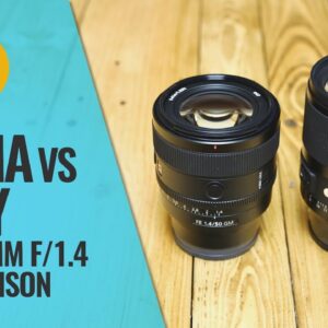 Comparing the new Sigma vs Sony 50mm f/1.4 lenses