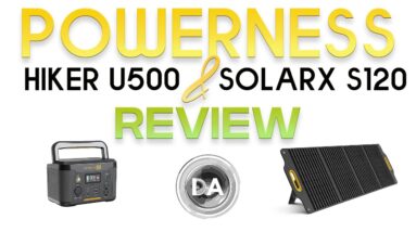 Powerness Hiker U500 Power Station and SolarX S120 Solar Panel Review