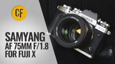Samyang AF 75mm f/1.8 on Fuji lens review