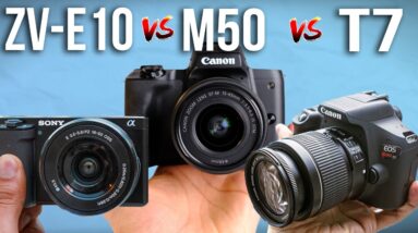 Canon M50 Mark ii vs Sony ZV-E10 vs Canon T7 - Which Is Better For You?