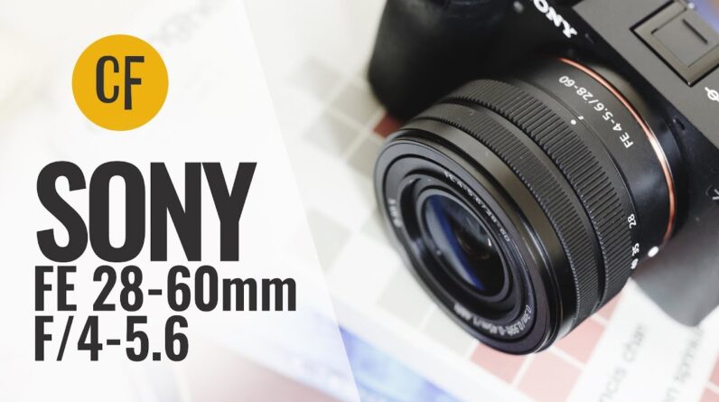 Sony FE 28-60mm f/4-5.6 lens review