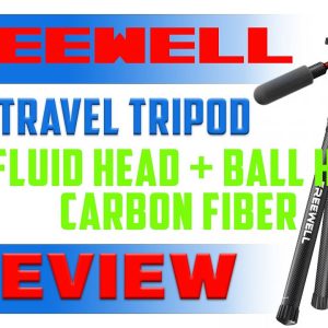 Freewall Real Carbon Fiber Travel Tripod Review   900g, Fluid plus Ball Head