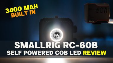 SmallRig RC-60B Self-Powered COB LED Light Review - 3400maH Built In!