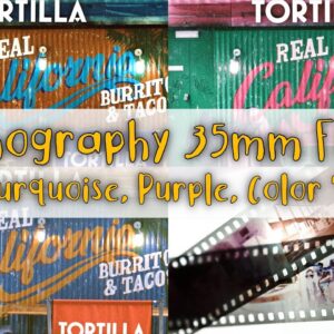 3 more Lomography 35mm films! Turquoise, Purple, Color '92