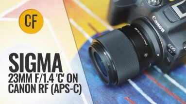 Sigma 23mm f/1.4 DC DN 'C' - quick test on Canon RF-S